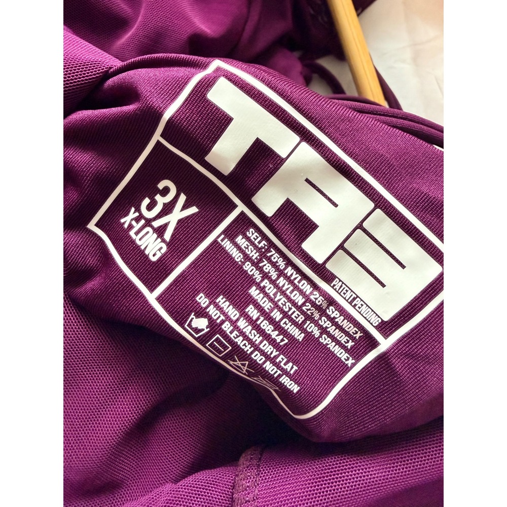 Ta3 Plungey Aubergine One Piece Swim 3XL X-Long NWT - Picture 5 of 7